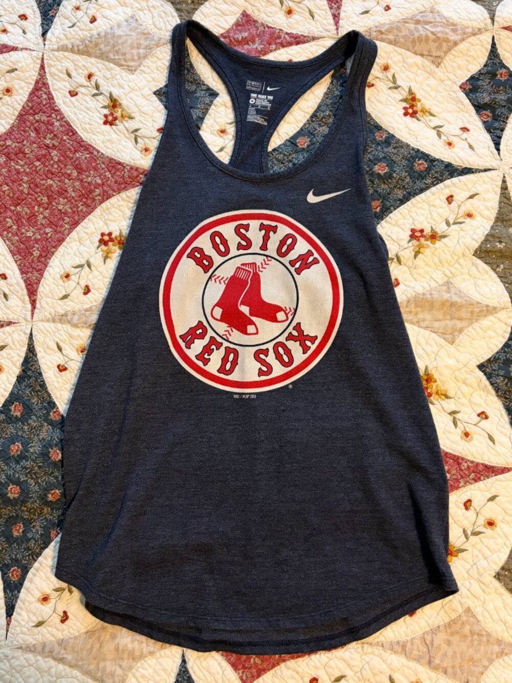 Nike Boston Red Sox Dri-FIT Racerback Tank Top Women's Medium Navy